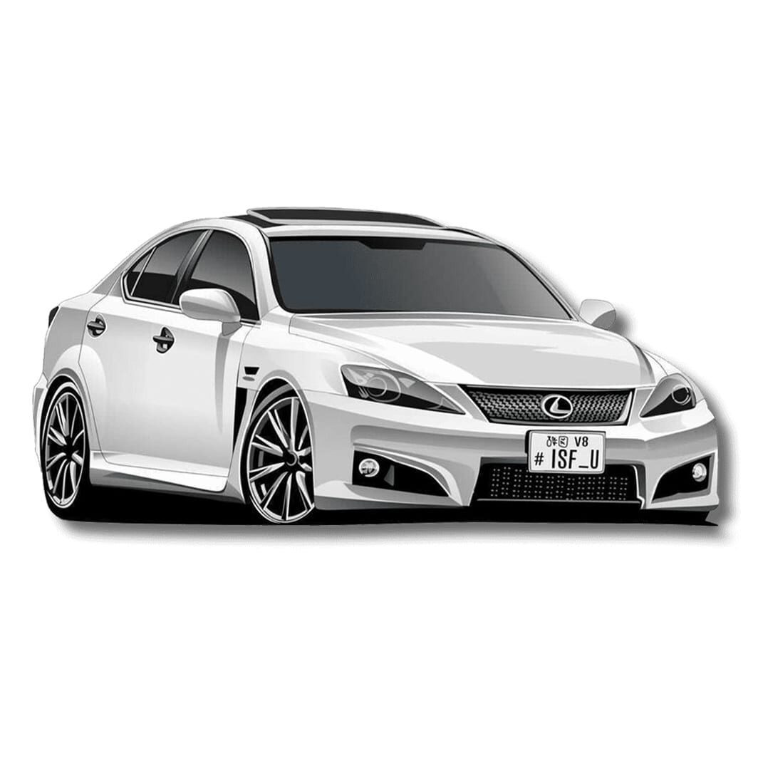 Stanced ISF_U Sticker