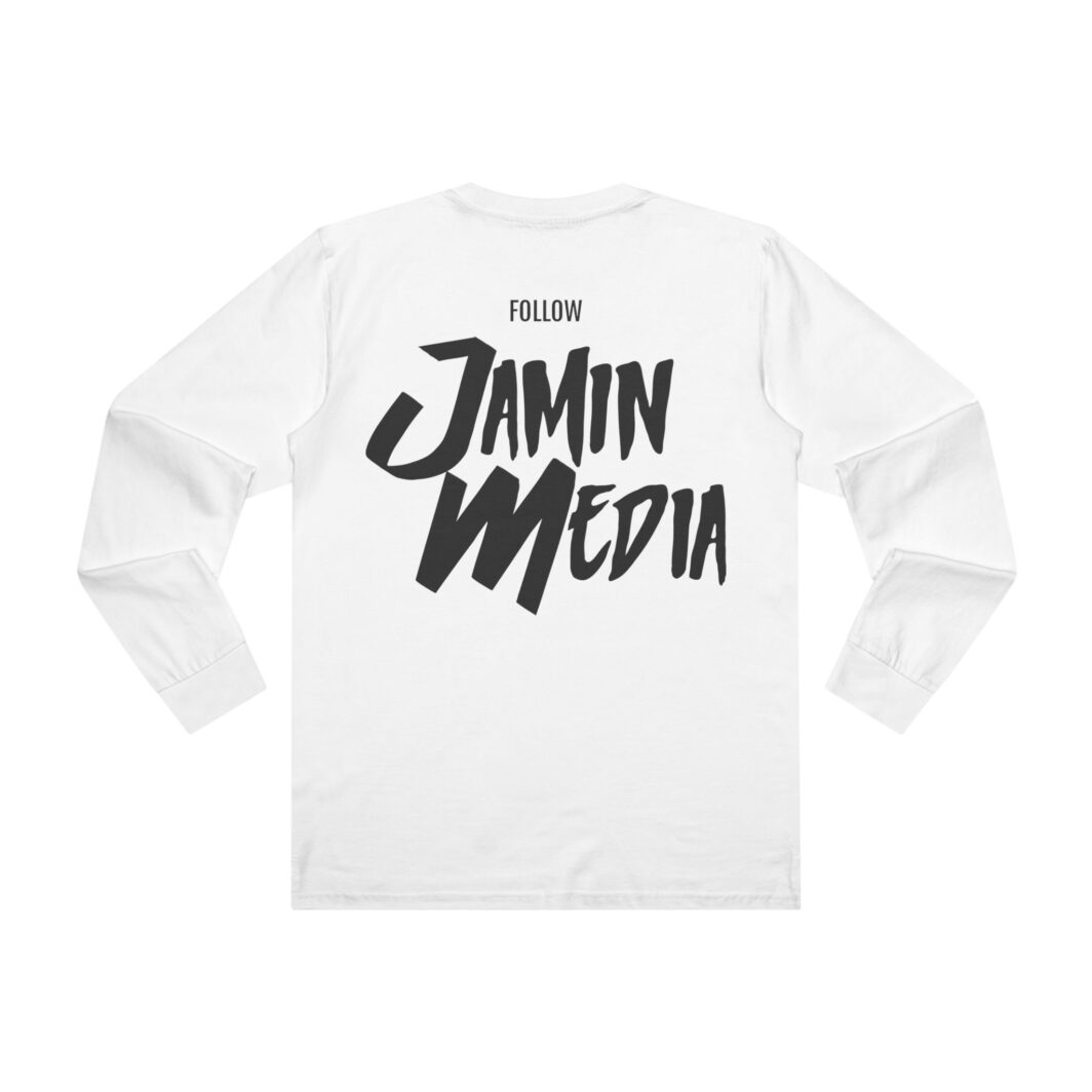 Sleeved T-Shirt - Jamin Media Logo - Image 2