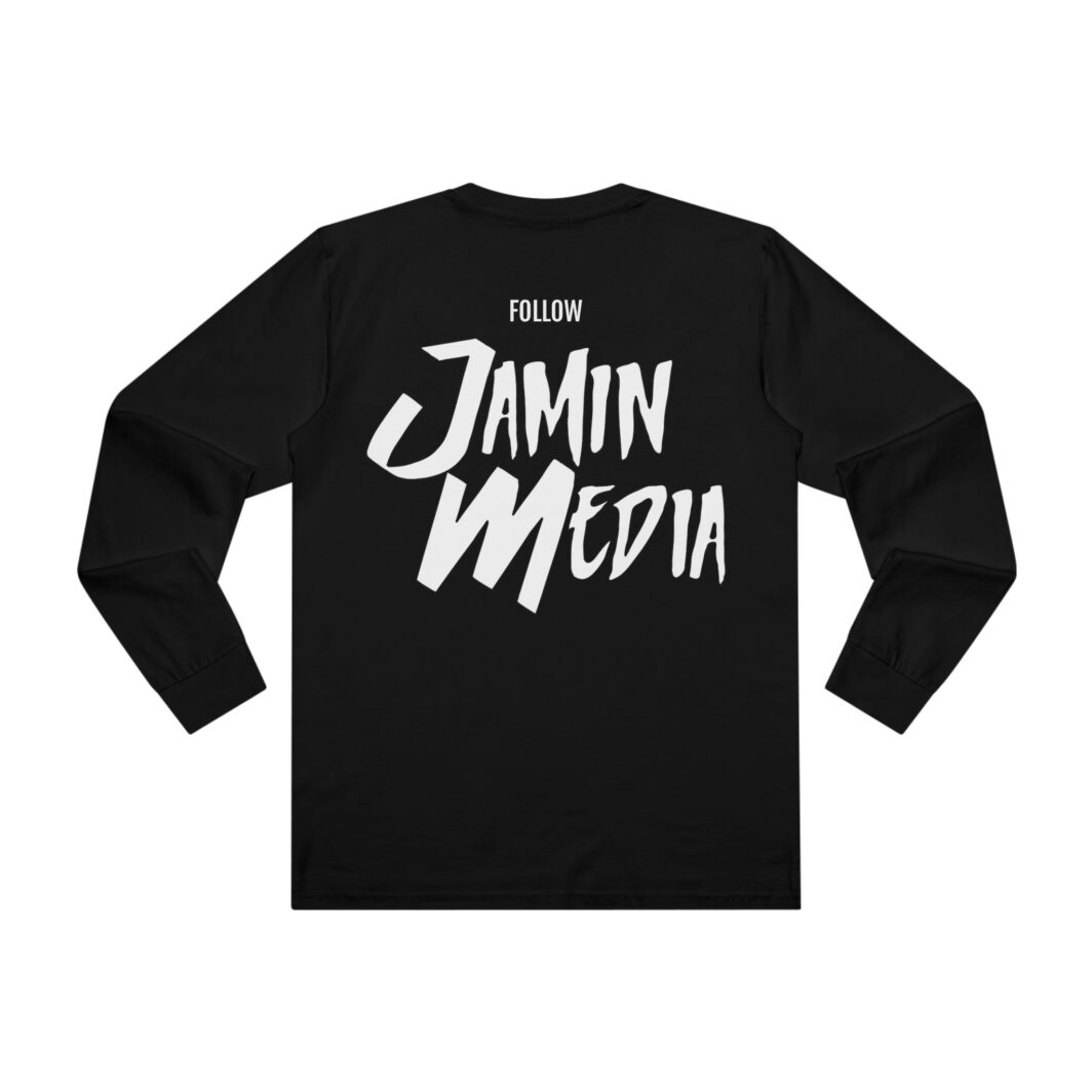 Sleeved T-Shirt - Jamin Media Logo - Image 5